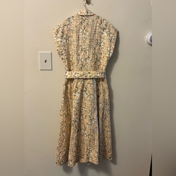 Draper James Yellow Floral Midi Dress - Picture 3 of 13